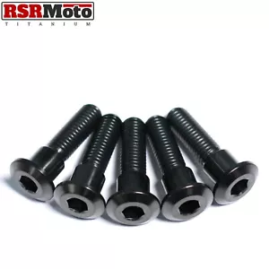 Suzuki GSXR1100 Titanium Rear Brake Disc Rotor Bolts, 1986-1998, Black - Picture 1 of 3