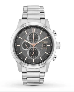 $399 Citizen Men's Chronograph Watch Eco-Drive CA0611-50H - Picture 1 of 6