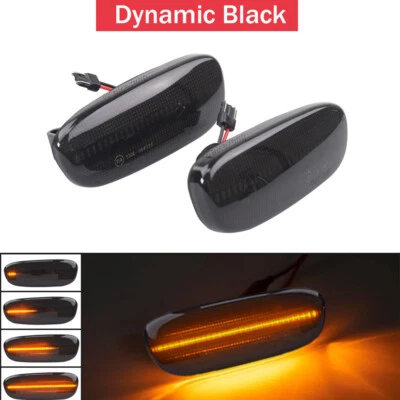 Indicador de luz LED dinámico lateral negro para Subaru Impreza GC GM 1993-2001 Foto 1 de 4
