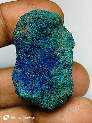 Piedra preciosa cabujón natural áspera azurita azul cristal mineral piedra 182 quilates ABC Foto 1 de 4