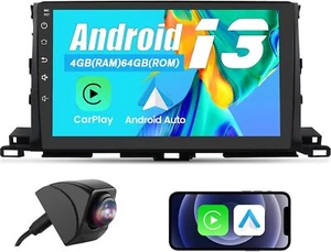 [4G+64G] Car Radio Stereo for Toyota Highlander 2014-2019 Wireless CarPlay - Foto 1 di 7