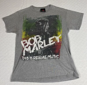 Bob Marley T-Shirt Men’s M Zion Rootswear Reggae Graphic Tee Gray Jamaica - Picture 1 of 6