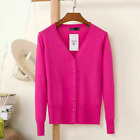 Womens Cardigan Long Sleeve Ladies Knitted Top Outwear Cardigans Plus Size 8-24