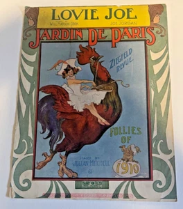 ZIEGFELD FOLLIES 1910 LOVE JOE Worte von WILL COOK mit Musik von JOE JORDAN - Bild 1 von 8