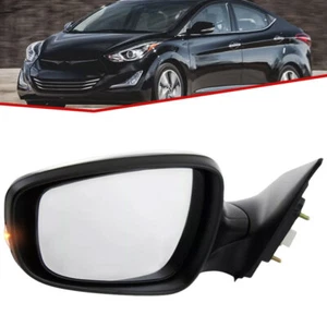 Driver Side Mirror w/Turn Signal Heated For 2011-2013 Hyundai Elantra Sedan Left - Foto 1 di 14