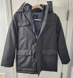 Boy's Calvin Klein Winter Coat Black Size M 10/12 - Picture 1 of 4