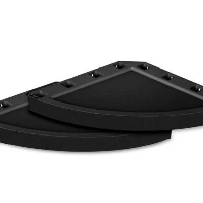 ** Maximiza el espacio de tu cobertizo con 15 pulgadas W X 1,5 pulgadas Kit de estantería negra H Foto 1 de 4