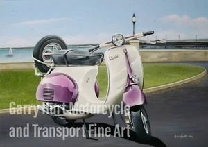 "Rally Time " Vespa GS150 Scooter A3 size Limited Edition Print - Picture 1 of 1