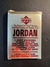1995 Bleachers Upper Deck Michael Jordan 23kt Gold Card W/COA  #16085/25000