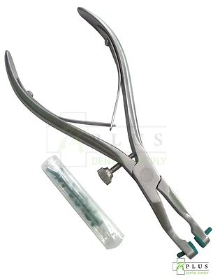 TK PLUS Zahn Temporäre Kronen und Brücken Entferner Zangen & 10 austauschbaren Polsters