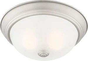 DESIGNERS FOUNTAIN 2-Light Flush Mount Ceiling Light, 11 Inch Lighting Fixture f - Picture 1 of 6