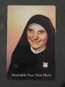 holy card relic santino reliquie reliquia "VENERABLE SOR TECLA MERLO" - Picture 1 of 2