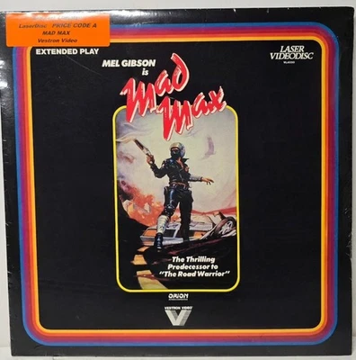MAD MAX 1st Pressing MEL GIBSON ORION LASERDISC LASER DISC SEALED (no barcode) - Image 1 of 2