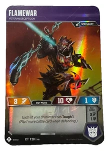 Transformers TCG Wave 1 Flamewar Veteran Decepticon CT T20 - Picture 1 of 2