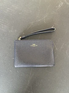 Coach Navy Blue Wristlet Wallet - Picture 1 of 2