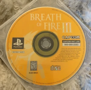 Breath of Fire III (Sony PlayStation 1, 1998) solo disco - probado y funcionando - Imagen 1 de 1