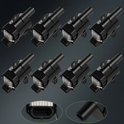 8 Round For 2003 2004 2005 2006 Cadillac Escalade ESV 6.0L V8 Ignition Coil - Изображение 1 из 4