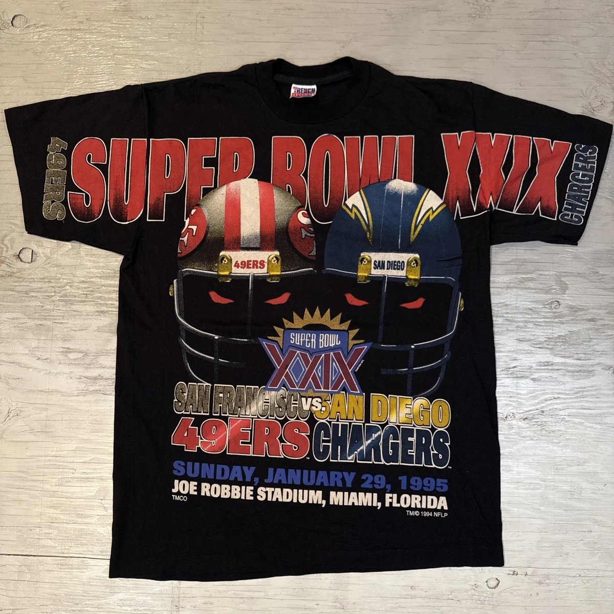 USA製 90s NFL 49ERS SUPER BOWL半袖Tシャツ 黒 XL USA製 90s NFL 49ERS SUPER BOWL半袖Tシャツ 黒 XL Vintage NFL NEW W/