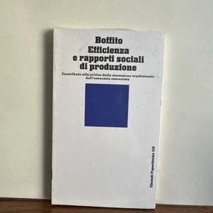 CARLO BOFFITO - EFFICIENZA E RAPPORTI SOCIALI DI PRODUZIONE - EINAUDI - Foto 1 di 6