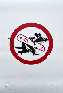 BANKSY/NOT BANKSY - Cut and Run 10/20 - Original Sprühfarbe, Zertifikat - Bild 1 von 6