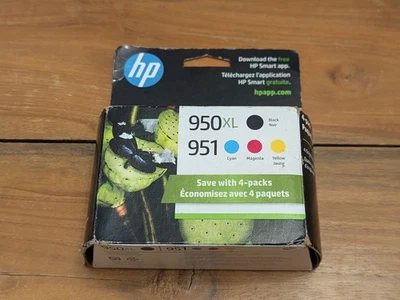 Cartuchos de tinta HP 950XL negro alto rendimiento y 951 cian magenta amarillo paquete de 4 12/2023 Foto 1 de 2