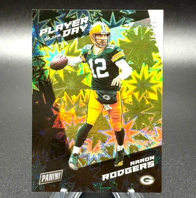 Aaron Rodgers 2021 Panini Player of the Day KABOOM! #'d 15/99 Green Bay Packers - Image 1 of 4
