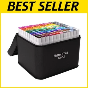 Vibrant 120 Colors Dual Tip Artist Markers - Ideal for Sketching & Illustration - Picture 1 of 9
