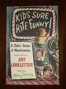 1st Edition Kids Sure Rite Funny 1962 Art Linkletter Hardcover Book Club Edition - Picture 1 of 12