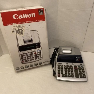 Cannon MP11DX-2 Printing Calculator Clock&Calendar - Image 1 of 4