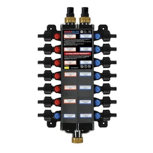 Viega Manabloc 1/2 Zoll x 14 Anschlüsse: 6 heiß 8 kalt gepresst Polymer Verteiler 50144 - Bild 1 von 1