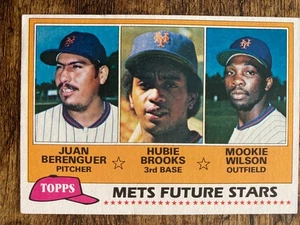 MOOKIE WILSON / HUBIE BROOKS 1981 TOPPS ROOKIE CARD, NEW YORK METS - Picture 1 of 1