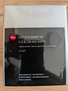 Leica 28mm F2.8 Asph M Black - 11677 - Picture 1 of 3