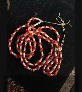 "Collar de coral con cuentas a mano 24""" - Imagen 1 de 1