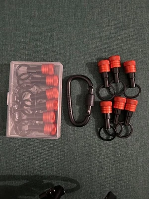 Bit Holder Key Chain 12 Pcs Set, 1/4 Inch Socket Hex Shank Bit Holders Keychain - Image 1 of 4