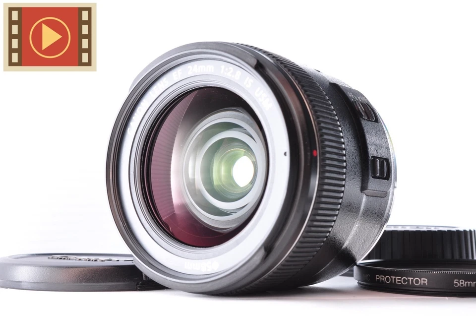 🎦 Lente principal gran angular Canon EF 24mm F/2.8 IS USM de Japón #0530001735 - Imagen 1 de 4