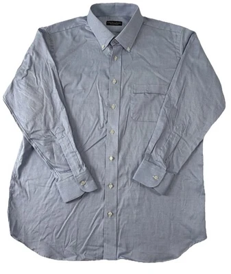 Cheltenham By Tom James Blue Dress Shirt Button Down Men’s Size XL or 2XL - Image 1 of 4