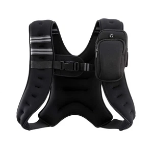 ZELUS Gilet Ponderato 6lb/8lb/12lb/16lb/20lb/25lb/30lb Gilet Peso con Riflettore... - Foto 1 di 7