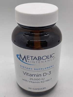 Vitamina D3 de mantenimiento metabólico 25.000 UI 60 cápsulas **NUEVO SELLADO** caducidad 4/2026 Foto 1 de 4