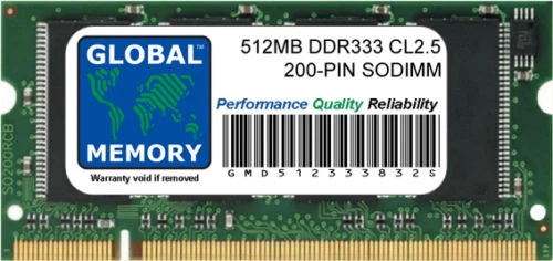 512MB DDR 333MHz PC2700 200-PIN SODIMM RAM IBOOK G4 & ALUMINIUM POWERBOOK G4 RAM - Image 1 of 1