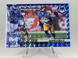 2022 Panini Mosaico AARON DONALD Montaje Azul Prizm Rams SP 57/99 Color Coincidencia - Imagen 1 de 2