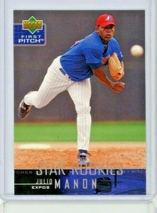 2004 Upper Deck First Pitch Star Rookies Julio Manon RC #22 - Expos - MINT