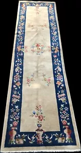 Alfombra de corredor china Art Deco vintage - Imagen 1 de 6