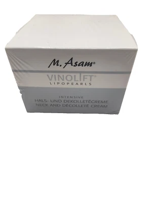 M Asam NEW Vinolift Lipopearls 3.38 fl oz Neck & Decollete Cream New Sealed  - Image 1 of 3