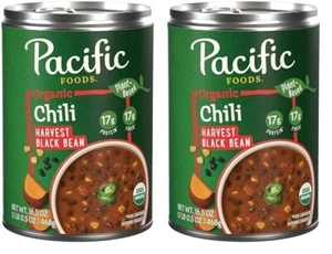 Organic Harvest Black Bean Chili, Plant Based, 16.5 Oz Can (Pack of 2) - Picture 1 of 6