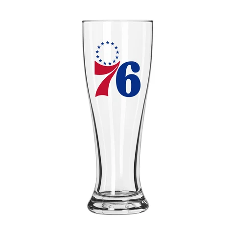 Philadelphia 76ers Letterman Logo 16oz. Pilsner Glass Cover