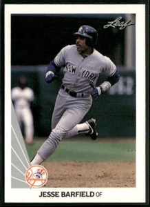 1990 Leaf #201 Jesse Barfield - Picture 1 of 2