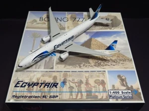 Phoenix Modell. Egypt Air B777-300ER. SU-GDP. Maßstab 1:400. Nagelneu - Bild 1 von 8