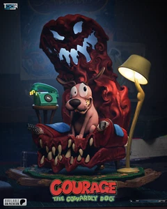 Courage The Cowardly Dog Statue 3D Printed Kit Unpainted/Unassembled - Picture 1 of 13