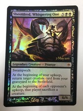 Sheoldred, Whispering One FOIL English MTG Prerelease PROMO New Phyrexia NM