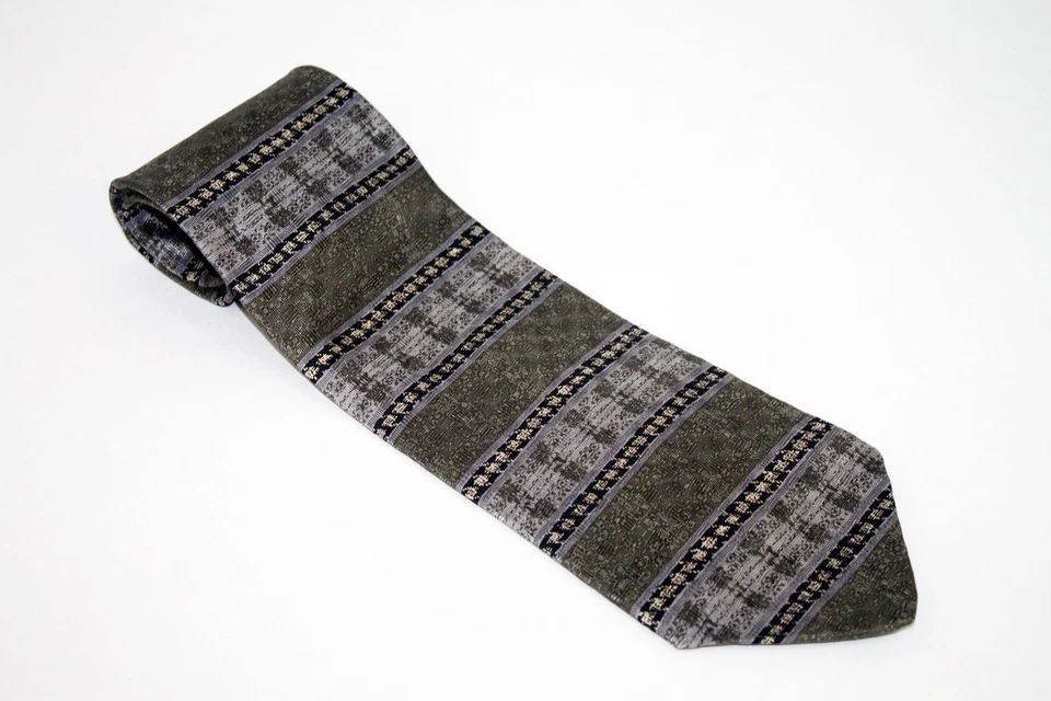 J. Ferrar  Men's  Necktie 100% Silk Geometric - Image 1 of 4